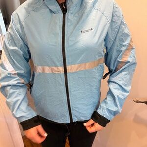 Light blue Running Room windbreaker jacket size small